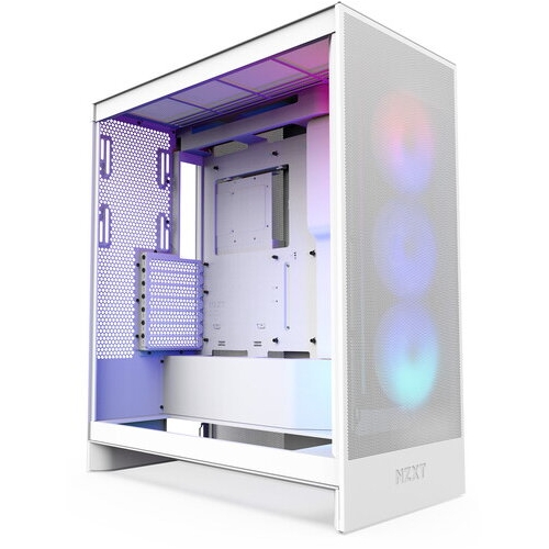 Carcasa NZXT H7 Flow RGB (2024) Matte White, Fara sursa